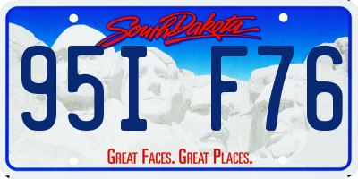 SD license plate 95IF76