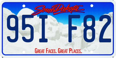 SD license plate 95IF82