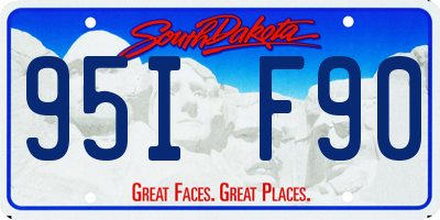 SD license plate 95IF90