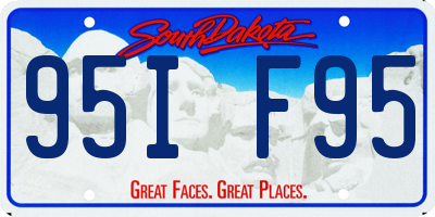 SD license plate 95IF95