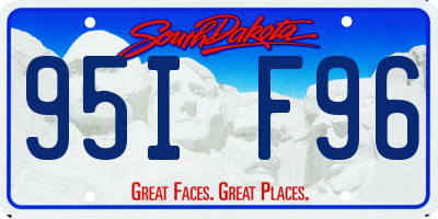 SD license plate 95IF96