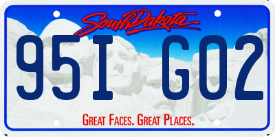 SD license plate 95IG02