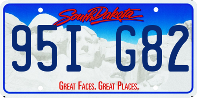 SD license plate 95IG82