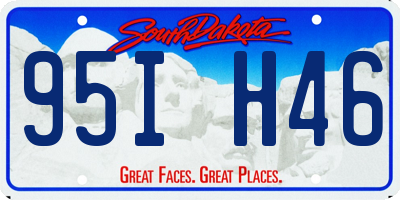 SD license plate 95IH46