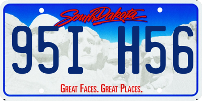 SD license plate 95IH56