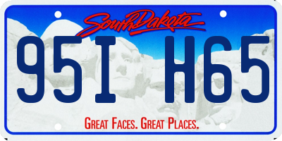 SD license plate 95IH65