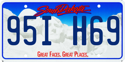 SD license plate 95IH69