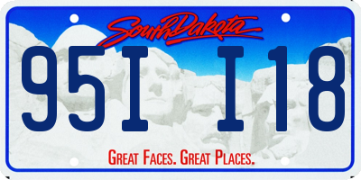 SD license plate 95II18