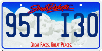 SD license plate 95II30