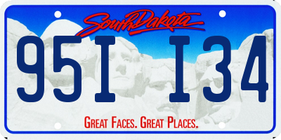 SD license plate 95II34