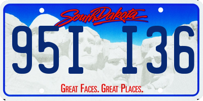 SD license plate 95II36