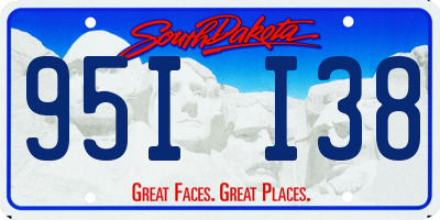 SD license plate 95II38
