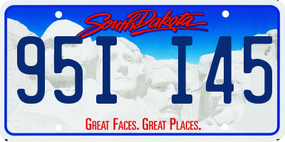 SD license plate 95II45