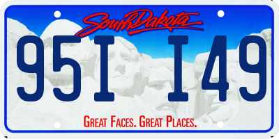 SD license plate 95II49