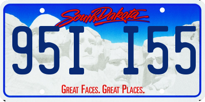 SD license plate 95II55
