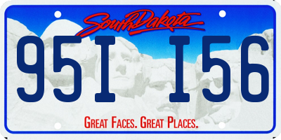 SD license plate 95II56