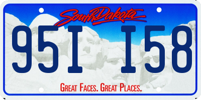 SD license plate 95II58