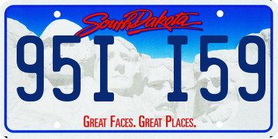 SD license plate 95II59
