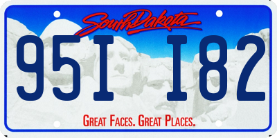 SD license plate 95II82