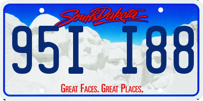 SD license plate 95II88