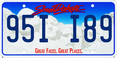 SD license plate 95II89