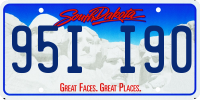 SD license plate 95II90
