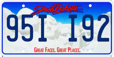 SD license plate 95II92