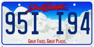 SD license plate 95II94