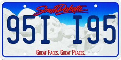 SD license plate 95II95