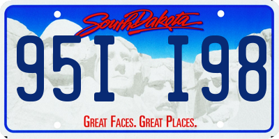 SD license plate 95II98