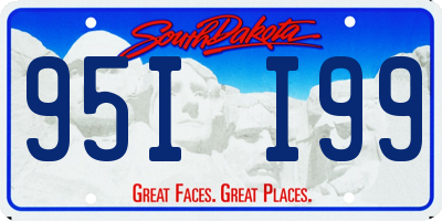 SD license plate 95II99