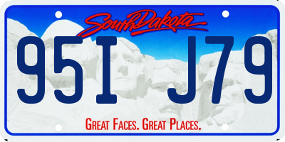 SD license plate 95IJ79