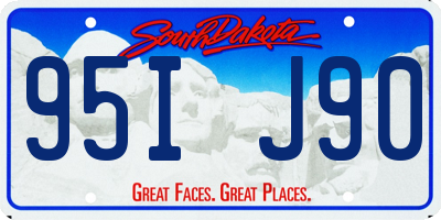 SD license plate 95IJ90