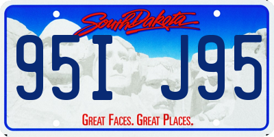 SD license plate 95IJ95
