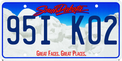 SD license plate 95IK02