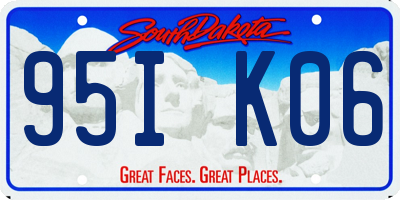 SD license plate 95IK06