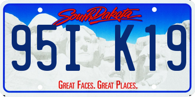 SD license plate 95IK19