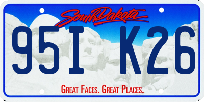SD license plate 95IK26