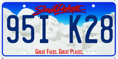 SD license plate 95IK28