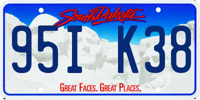 SD license plate 95IK38