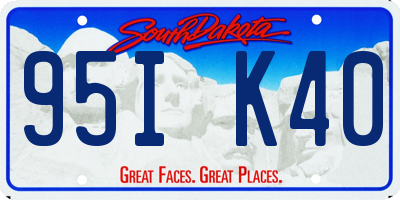 SD license plate 95IK40