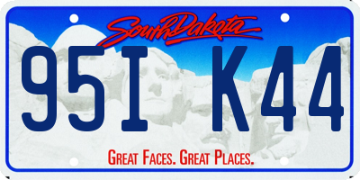 SD license plate 95IK44