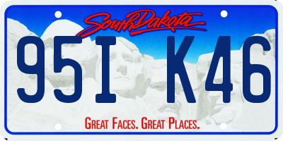 SD license plate 95IK46
