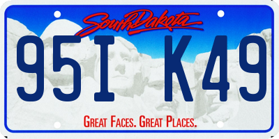 SD license plate 95IK49