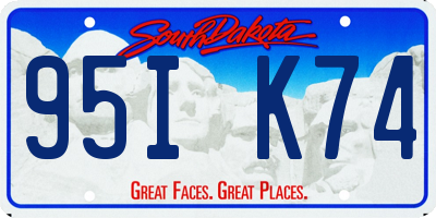 SD license plate 95IK74