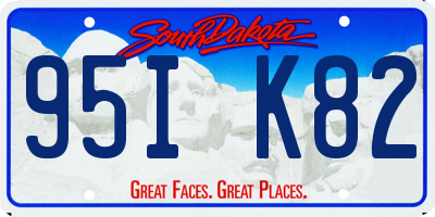 SD license plate 95IK82