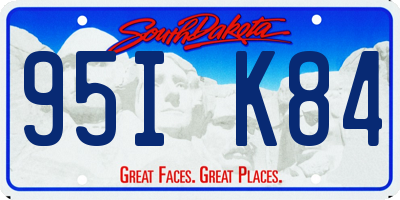 SD license plate 95IK84