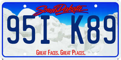 SD license plate 95IK89