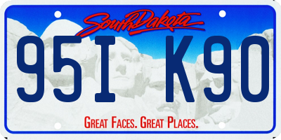 SD license plate 95IK90