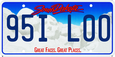 SD license plate 95IL00